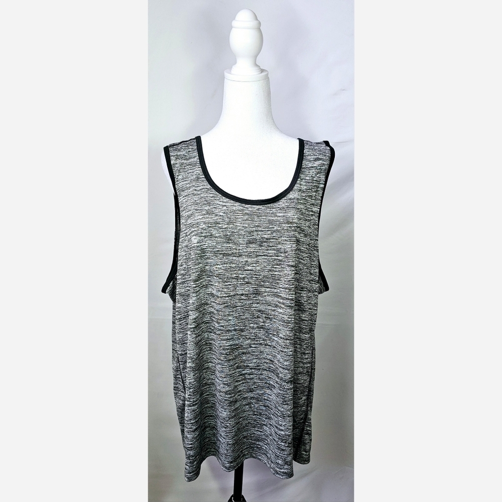 XLarge Grey Black Athletic Tank Top